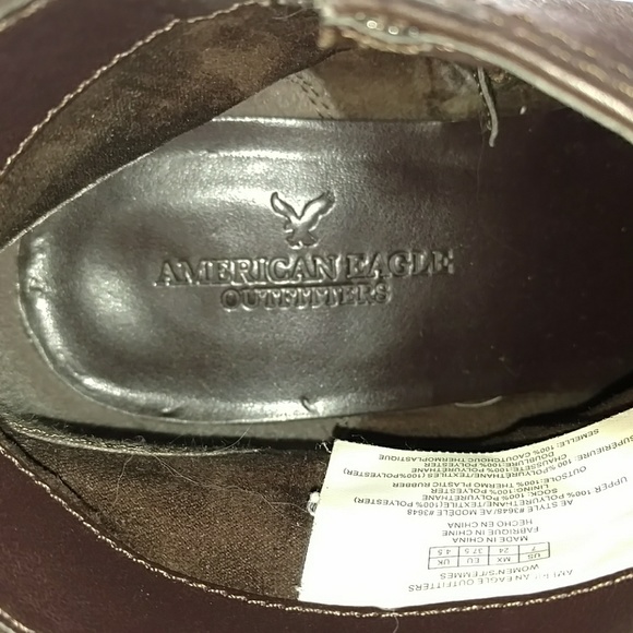 American Eagle Dark Bown Booties w/ Braided Back - Picture 4 of 8